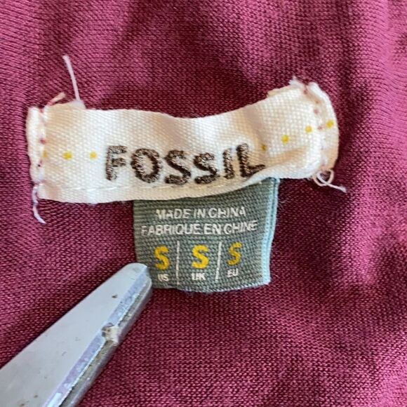 Fossil Layered Tiered Lace Mini Skirt S Mauve Pink - Picture 4 of 7